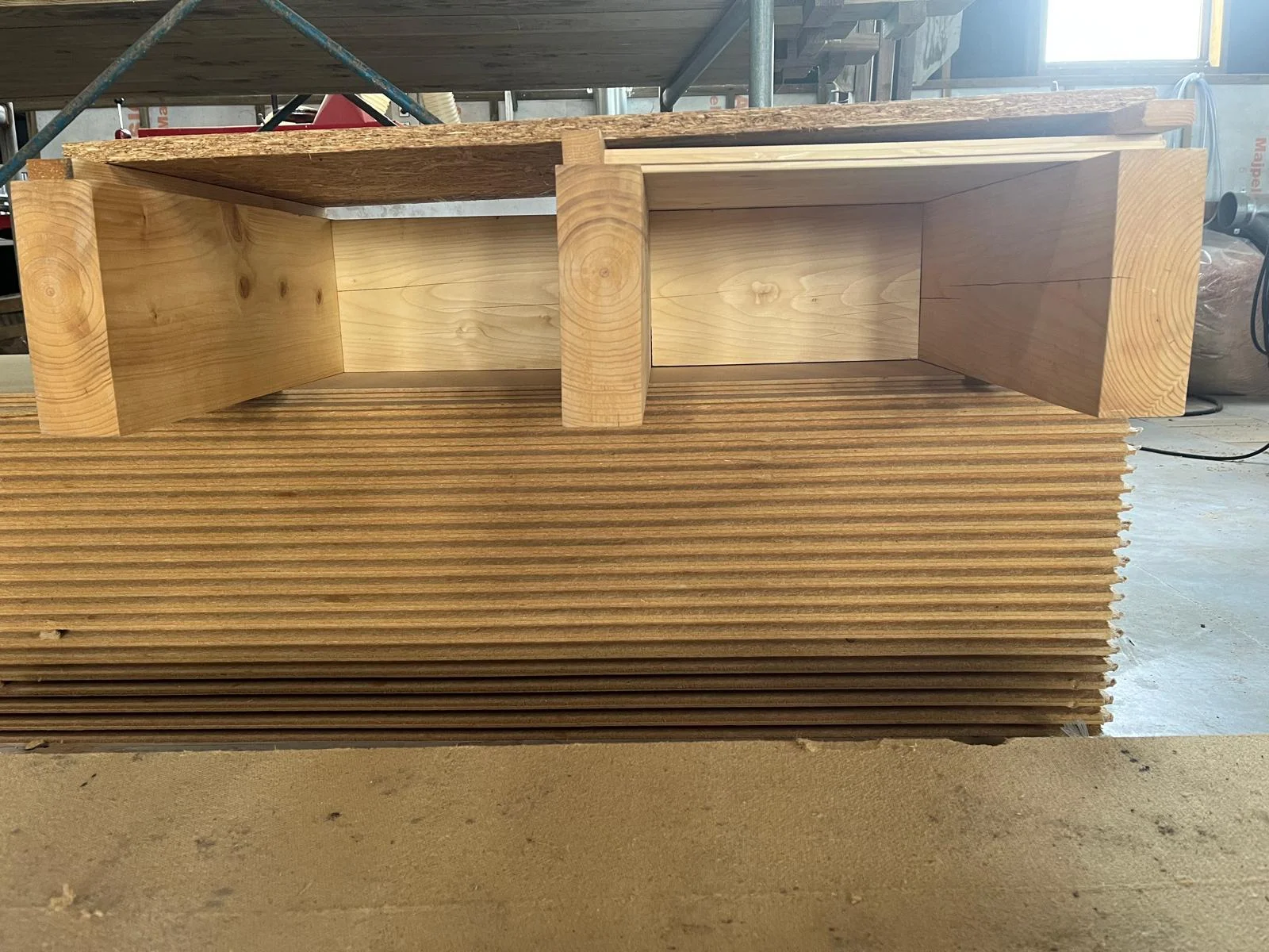 Prefab plat dak geplaatst door ECOPREFAB